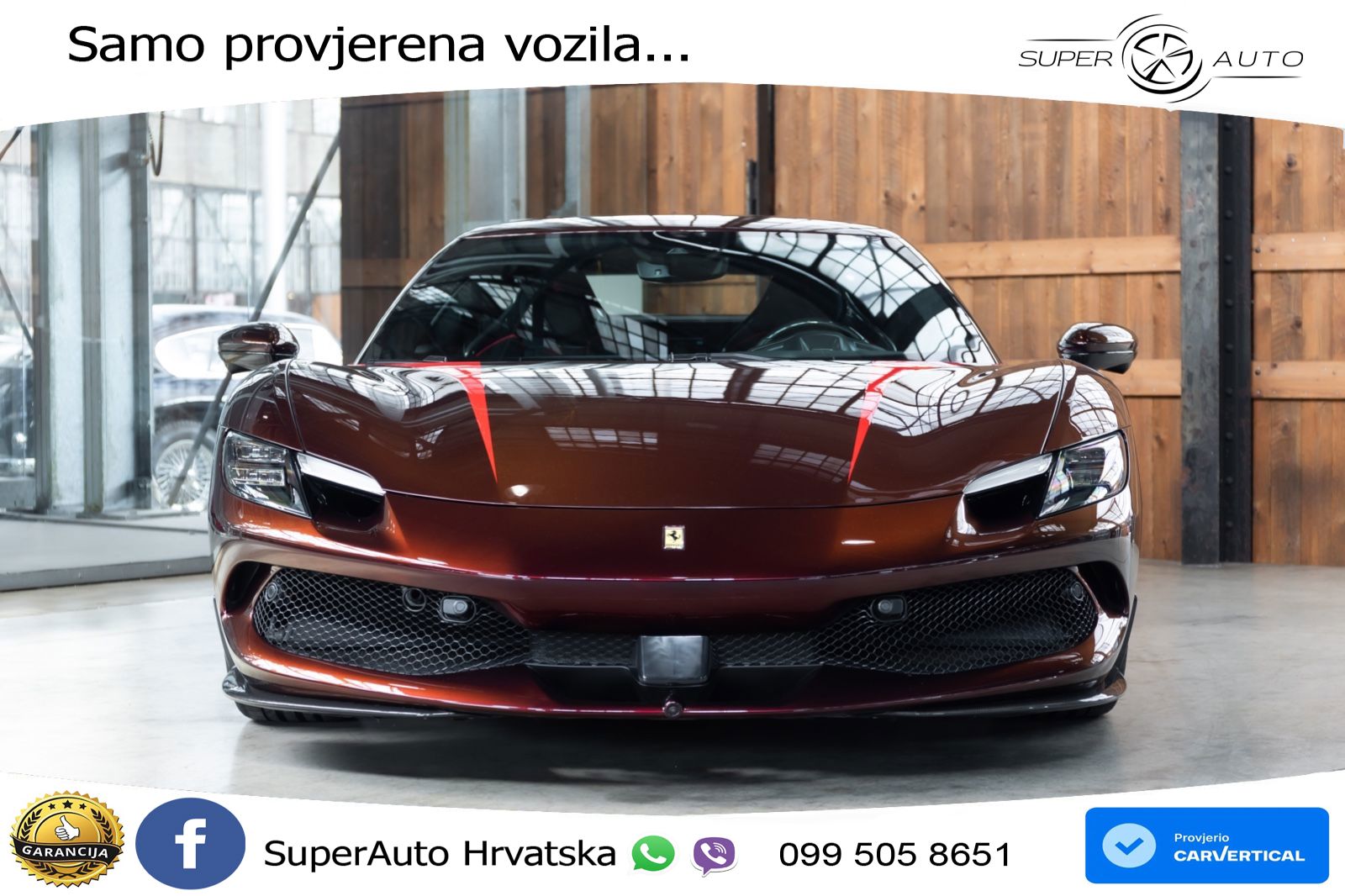 Ferrari 296 GTB 3.0 V6 (830 KS) F1 DCT LED+ACC