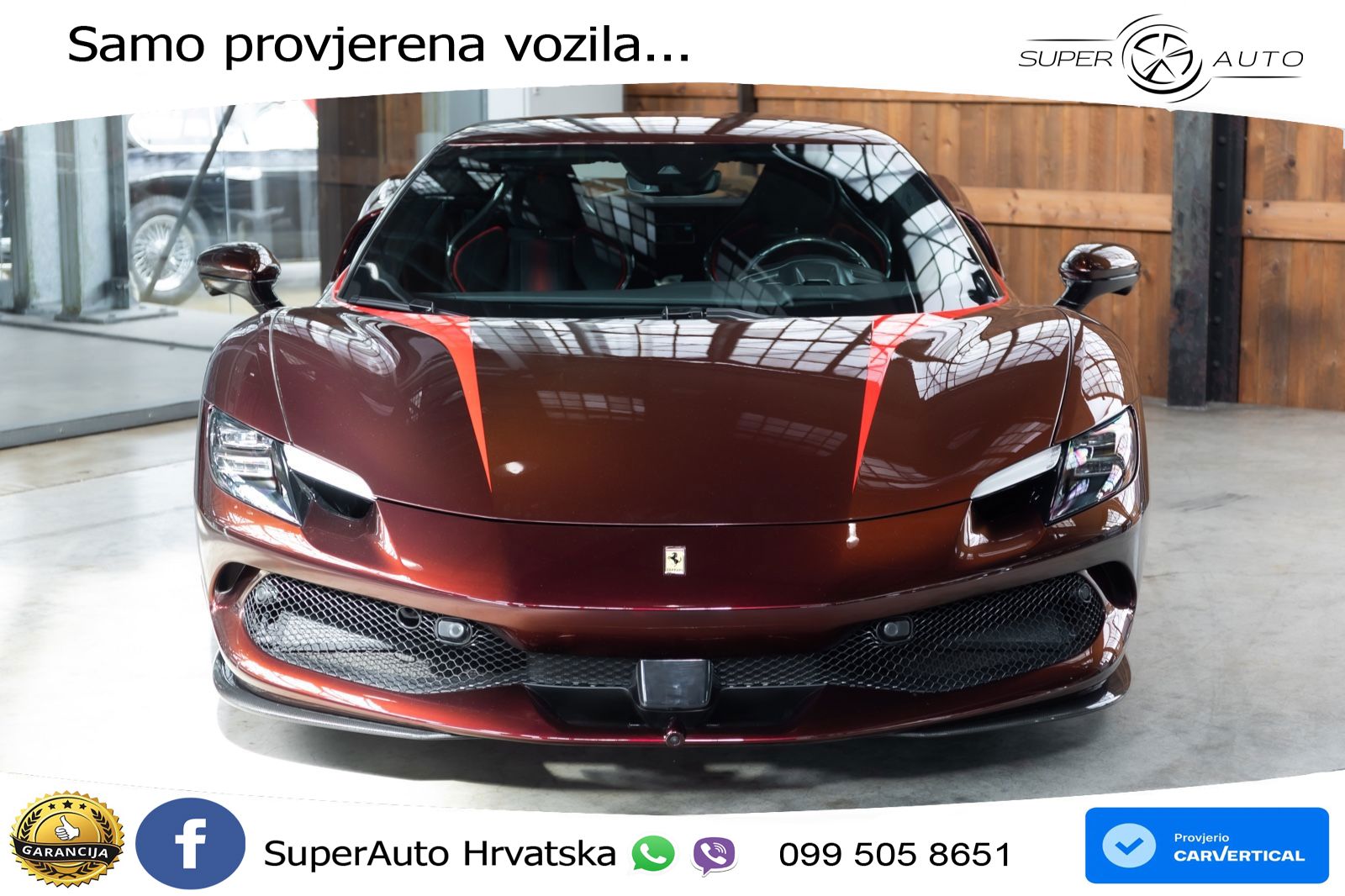 Ferrari 296 GTB 3.0 V6 (830 KS) F1 DCT LED+ACC