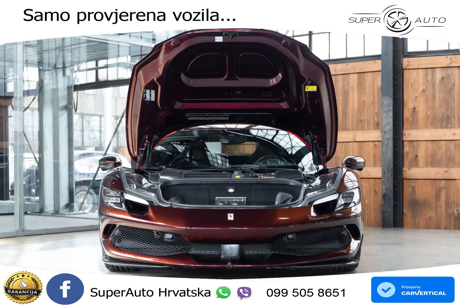 Ferrari 296 GTB 3.0 V6 (830 KS) F1 DCT LED+ACC