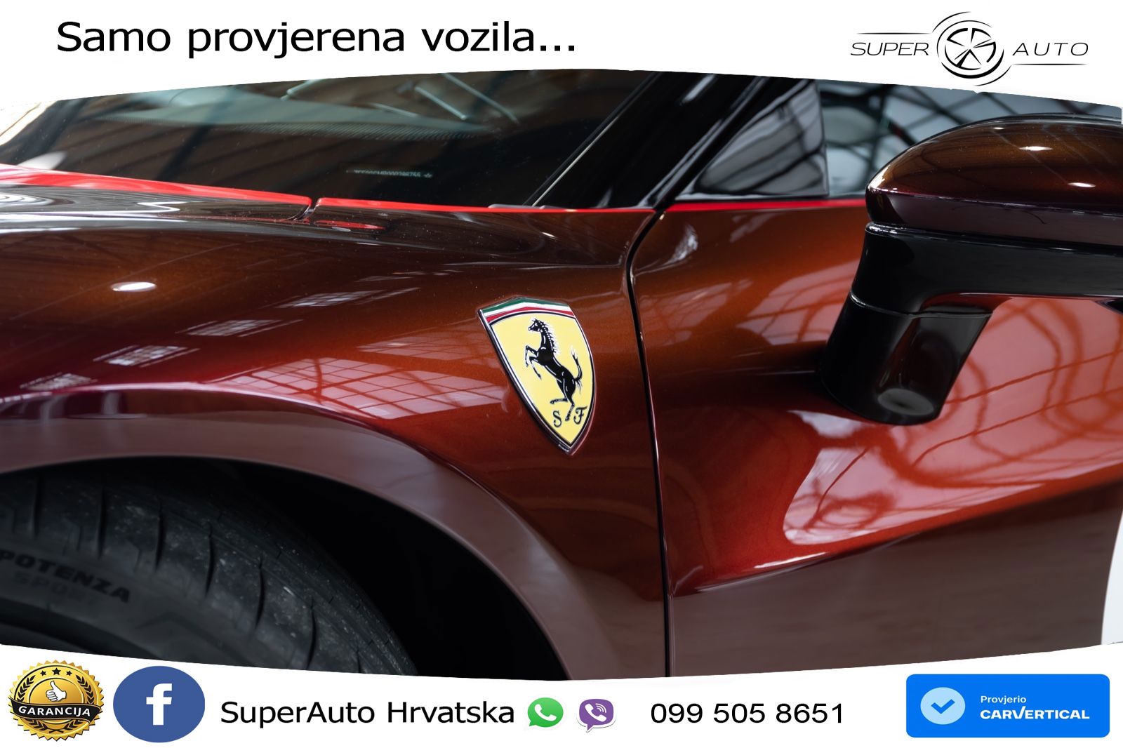 Ferrari 296 GTB 3.0 V6 (830 KS) F1 DCT LED+ACC