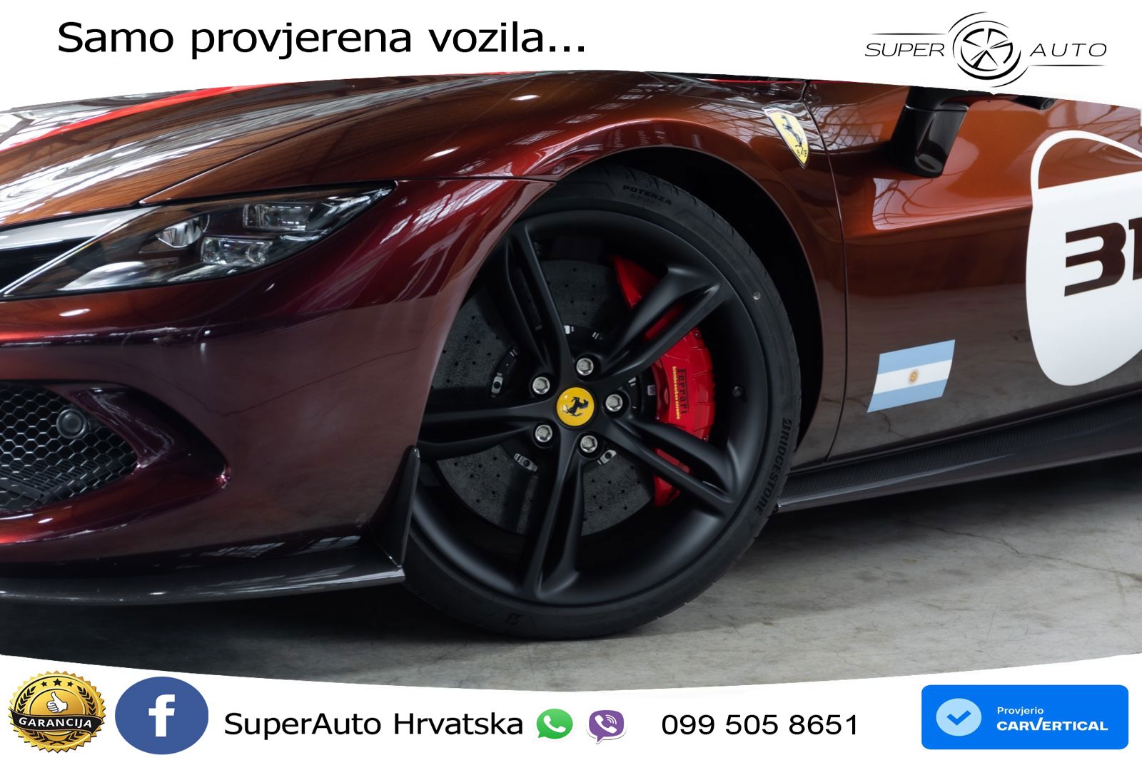 Ferrari 296 GTB 3.0 V6 (830 KS) F1 DCT LED+ACC
