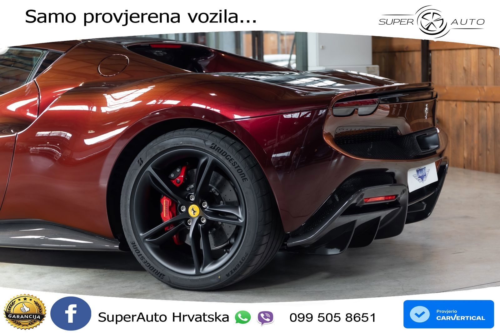 Ferrari 296 GTB 3.0 V6 (830 KS) F1 DCT LED+ACC