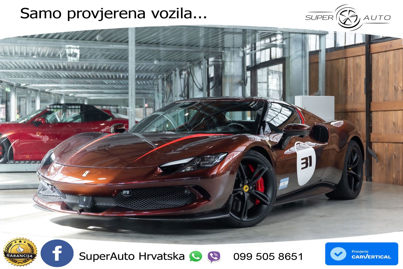Ferrari 296 GTB 3.0 V6 (830 KS) F1 DCT LED+ACC