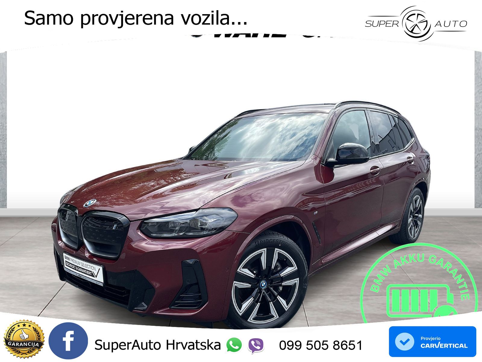 BMW iX3 80 kWh (286 KS)