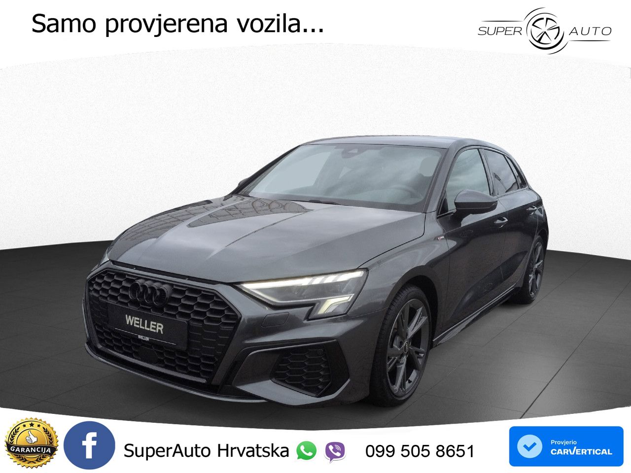 Audi A3 35 TFSI (150 KS) S line LED+GR SJED+ACC