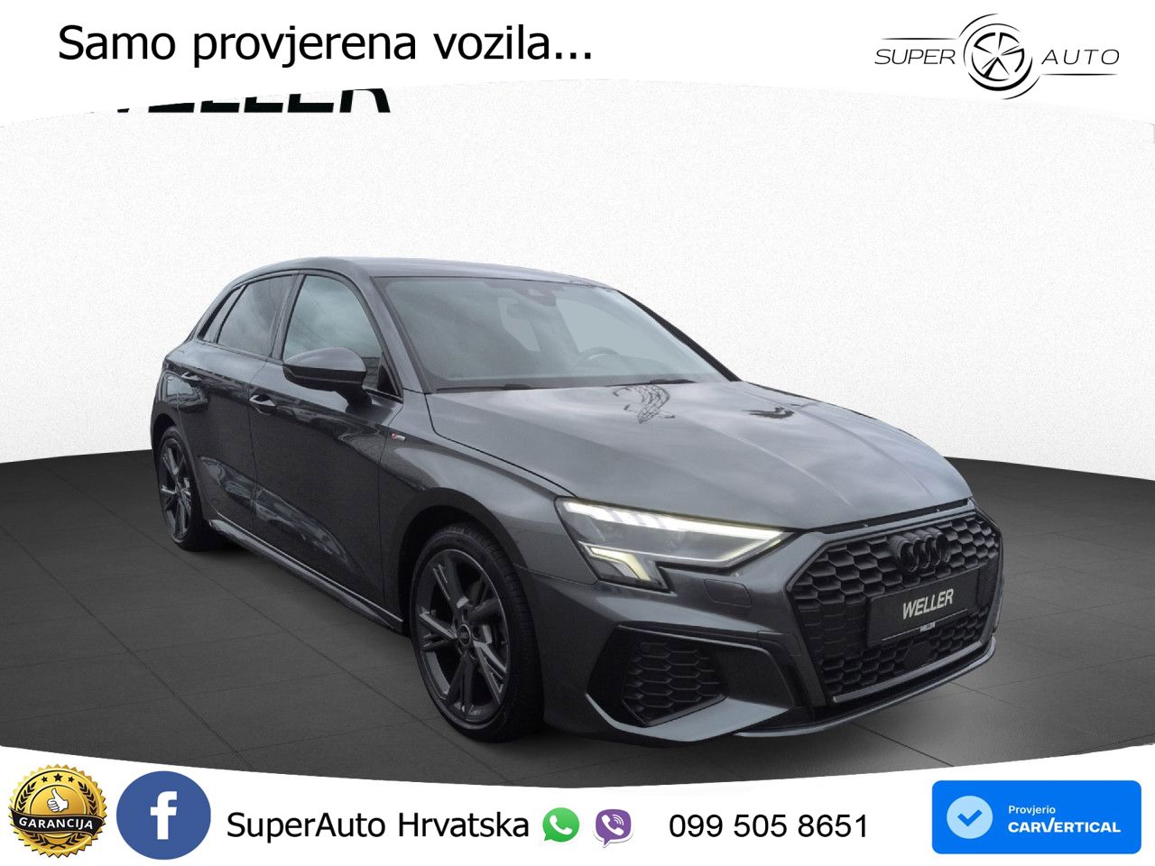 Audi A3 35 TFSI (150 KS) S line LED+GR SJED+ACC