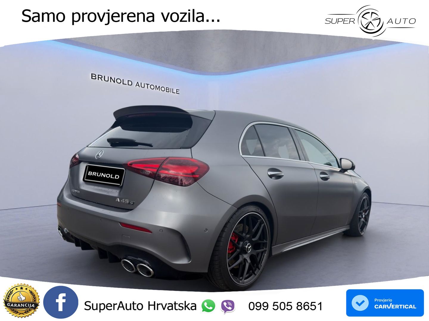 Mercedes-Benz AMG A 45 S 4MATIC+ AMG SPEEDSHIFT DCT 8G ACC+HEAD+GR SJED+360+PANO