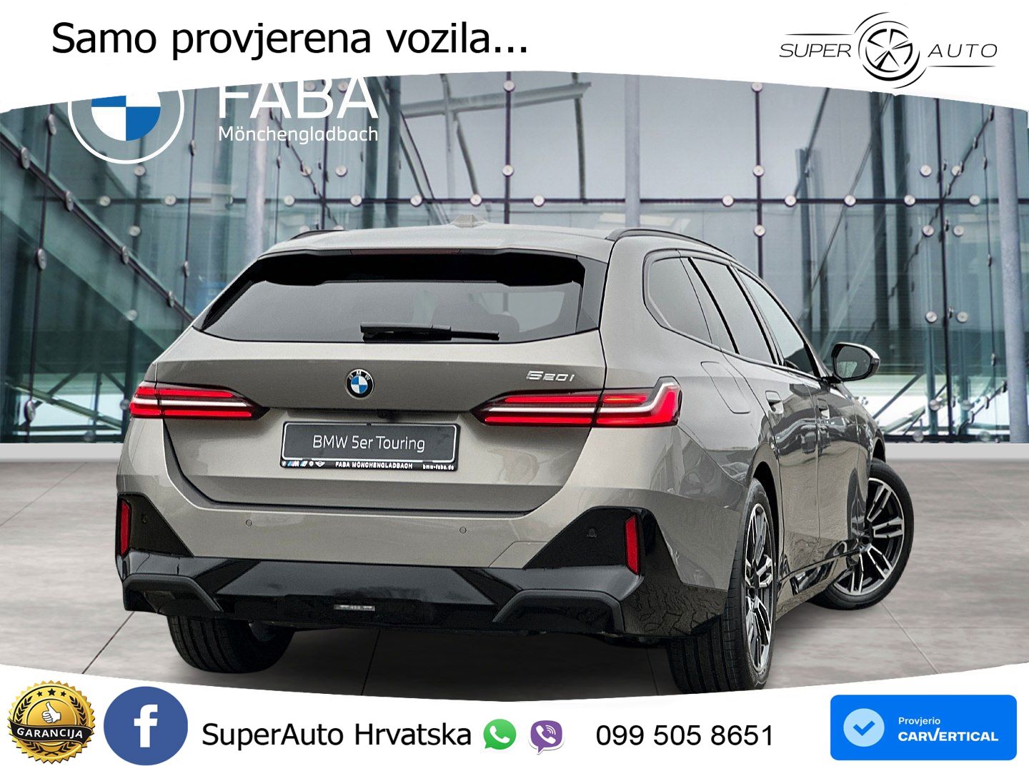 BMW 520i Touring (208 KS) Steptronic M Sport LED+GR SJED+ACC