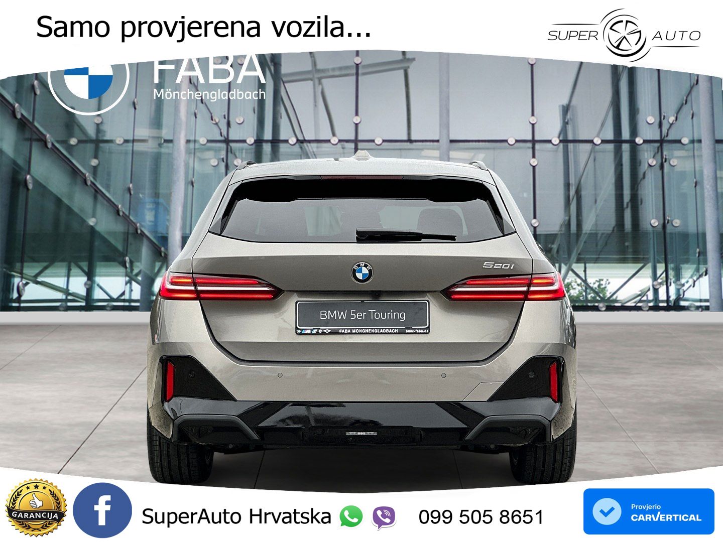 BMW 520i Touring (208 KS) Steptronic M Sport LED+GR SJED+ACC