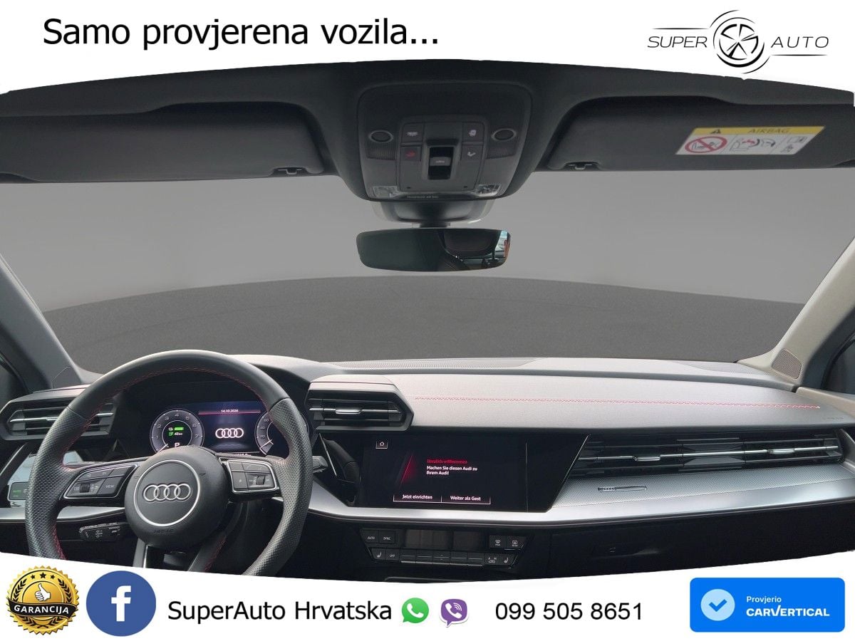 Audi A3 45 TFSIe (245 KS) S tronic S line MATRIX+GR SJED+KAM