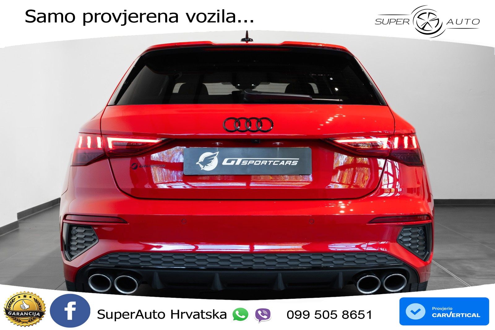 Audi S3 2.0 TFSI (310 KS) quattro S tronic LED+GR SJED+ACC