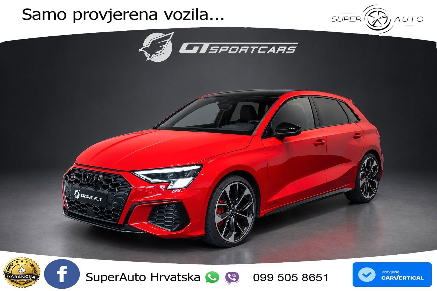 Audi S3 2.0 TFSI (310 KS) quattro S tronic LED+GR SJED+ACC