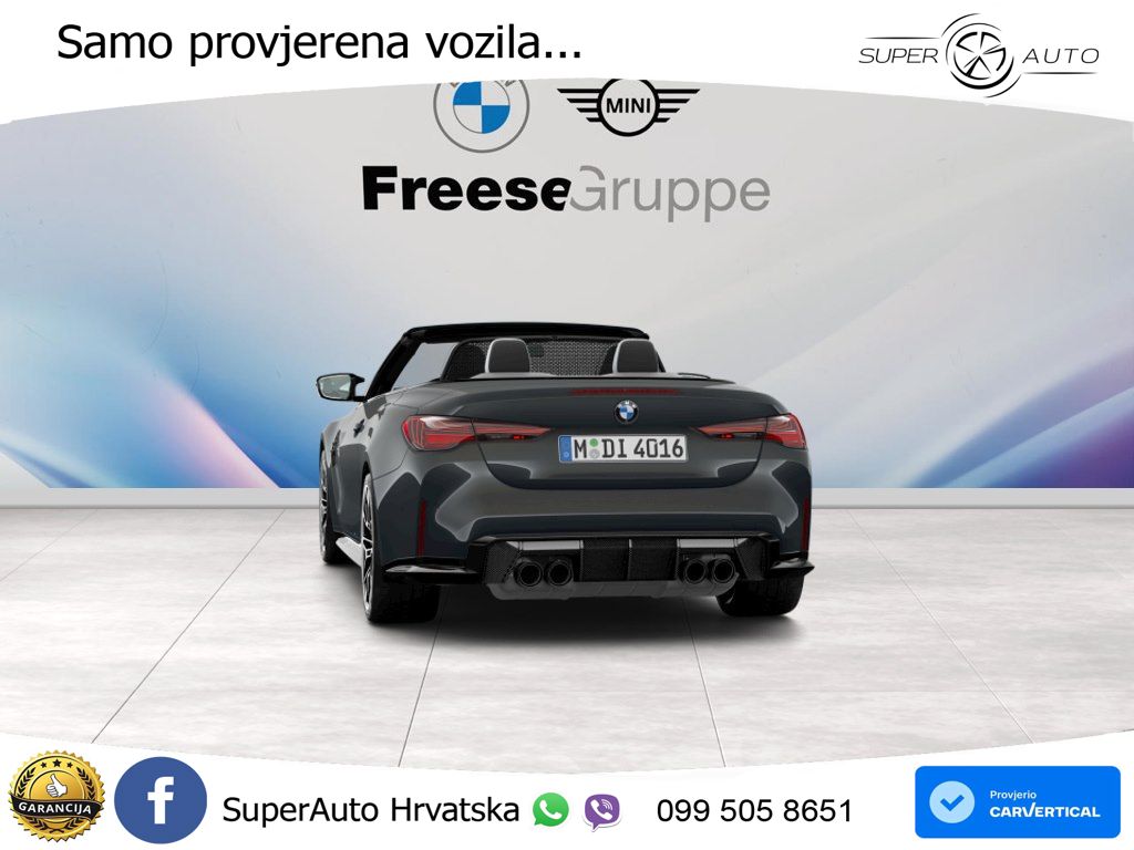BMW M4 Convertible Competition 3.0 (530 KS) xDrive Steptronic LED+GR SJED+ACC