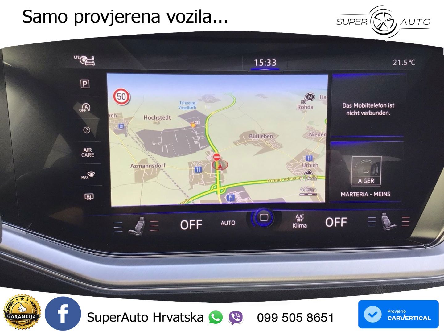 Volkswagen Touareg 3.0 V6 TDI (286 KS) 4MOTION Tiptronic ZRAČNI+ACC+GR SJED+KAM+PANO