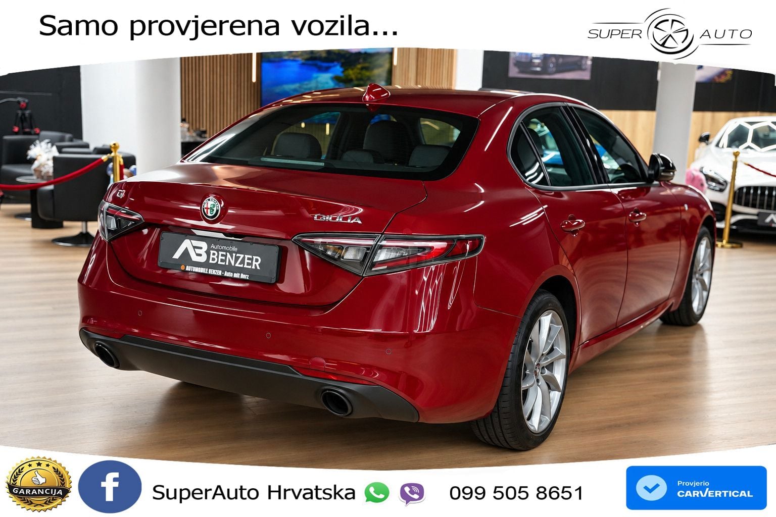 Alfa Romeo Giulia 2.0 Turbo (280 KS) Q4 Automatic MATRIX+GR SJED+KAM