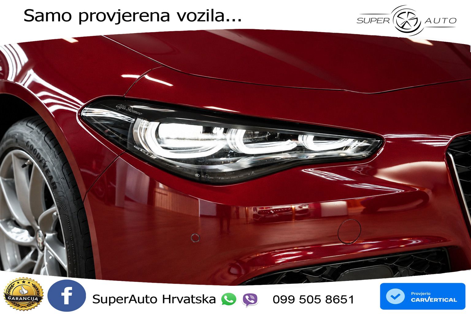 Alfa Romeo Giulia 2.0 Turbo (280 KS) Q4 Automatic MATRIX+GR SJED+KAM