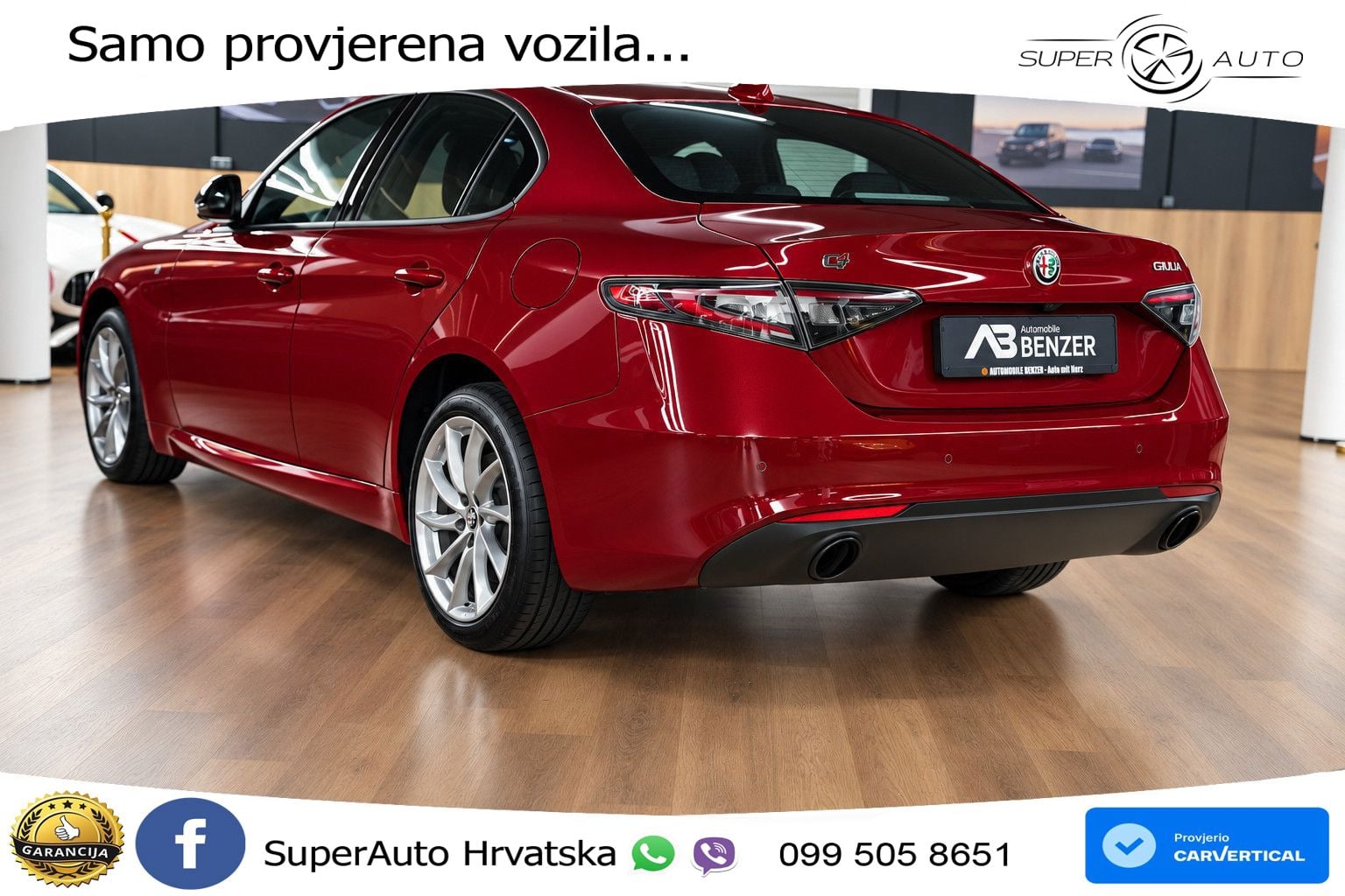 Alfa Romeo Giulia 2.0 Turbo (280 KS) Q4 Automatic MATRIX+GR SJED+KAM