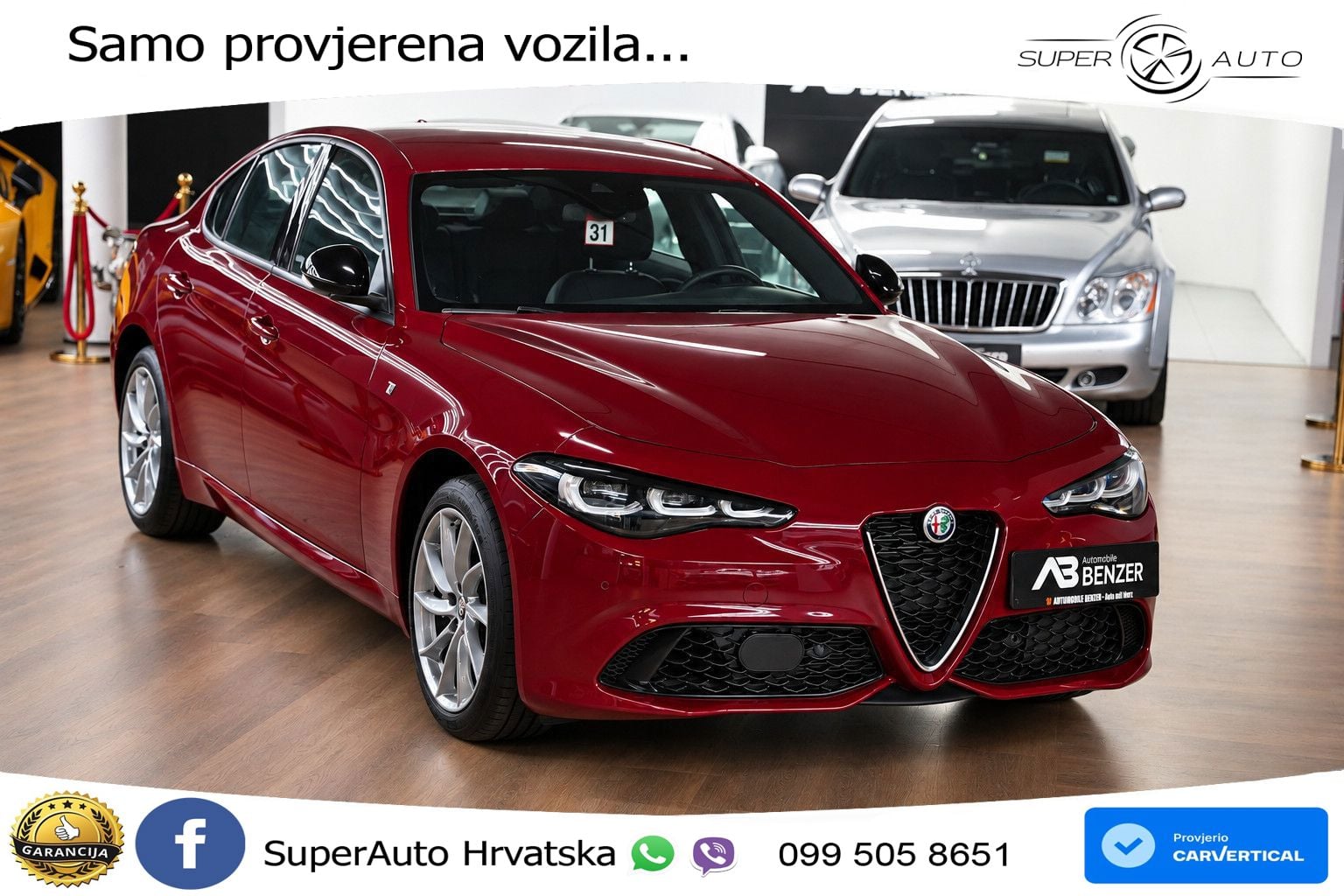 Alfa Romeo Giulia 2.0 Turbo (280 KS) Q4 Automatic MATRIX+GR SJED+KAM