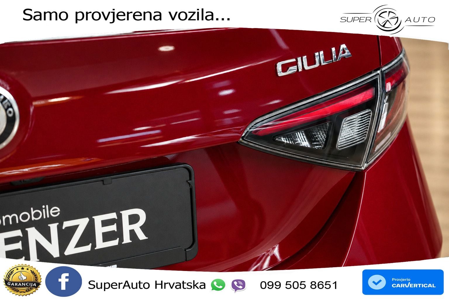 Alfa Romeo Giulia 2.0 Turbo (280 KS) Q4 Automatic MATRIX+GR SJED+KAM