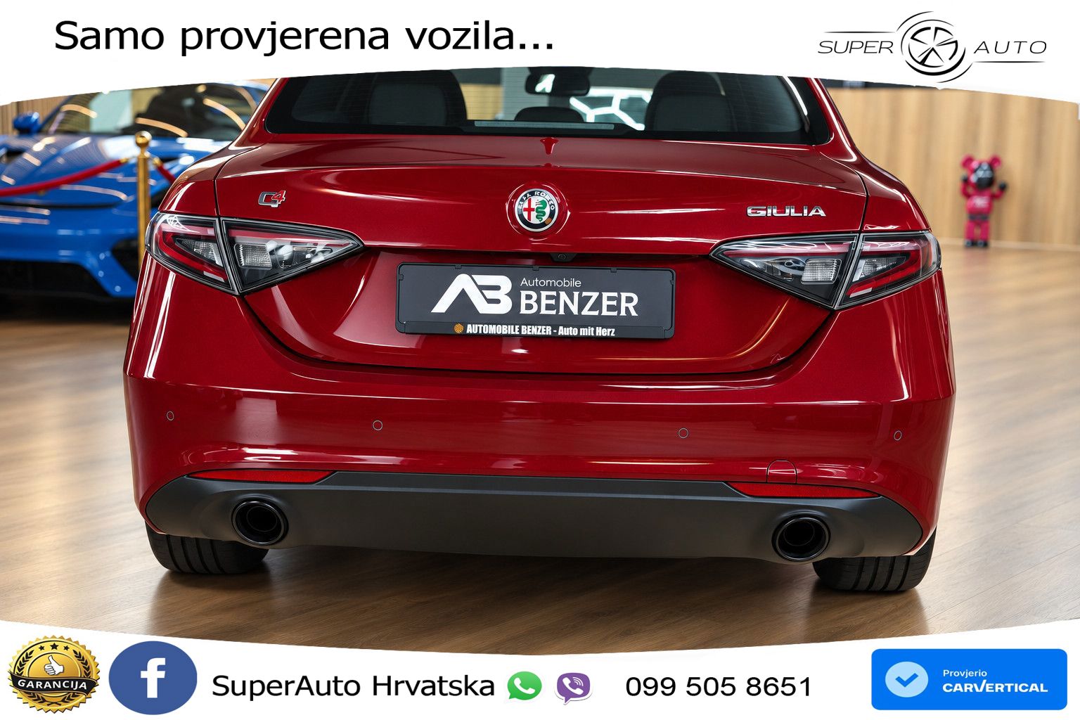 Alfa Romeo Giulia 2.0 Turbo (280 KS) Q4 Automatic MATRIX+GR SJED+KAM