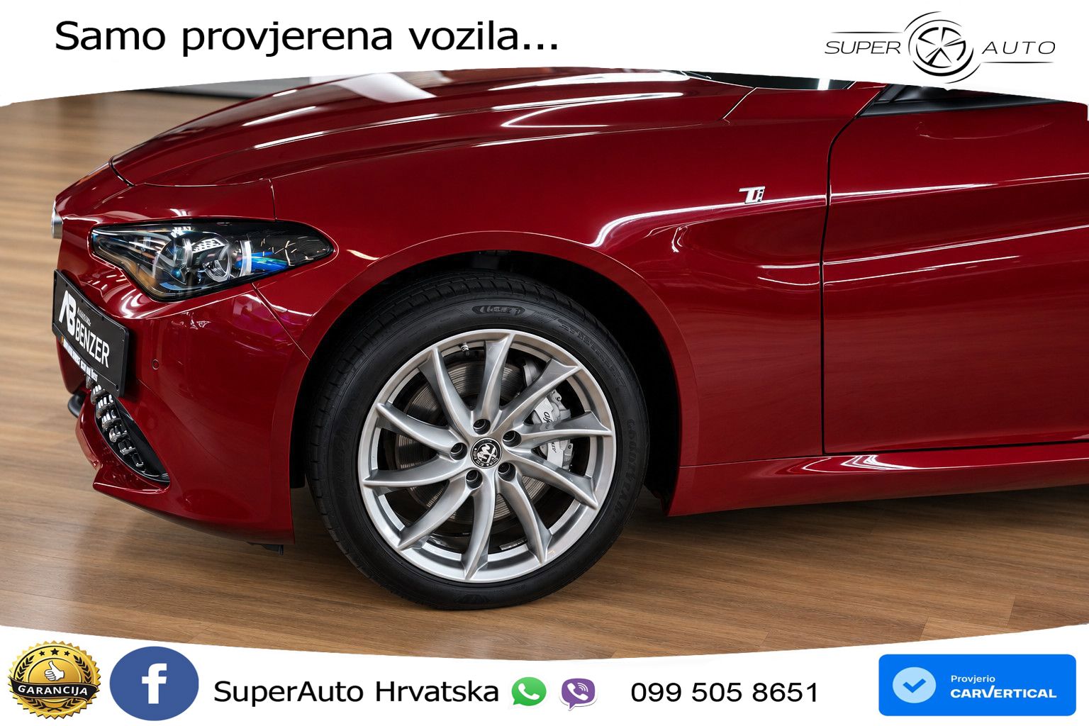 Alfa Romeo Giulia 2.0 Turbo (280 KS) Q4 Automatic MATRIX+GR SJED+KAM