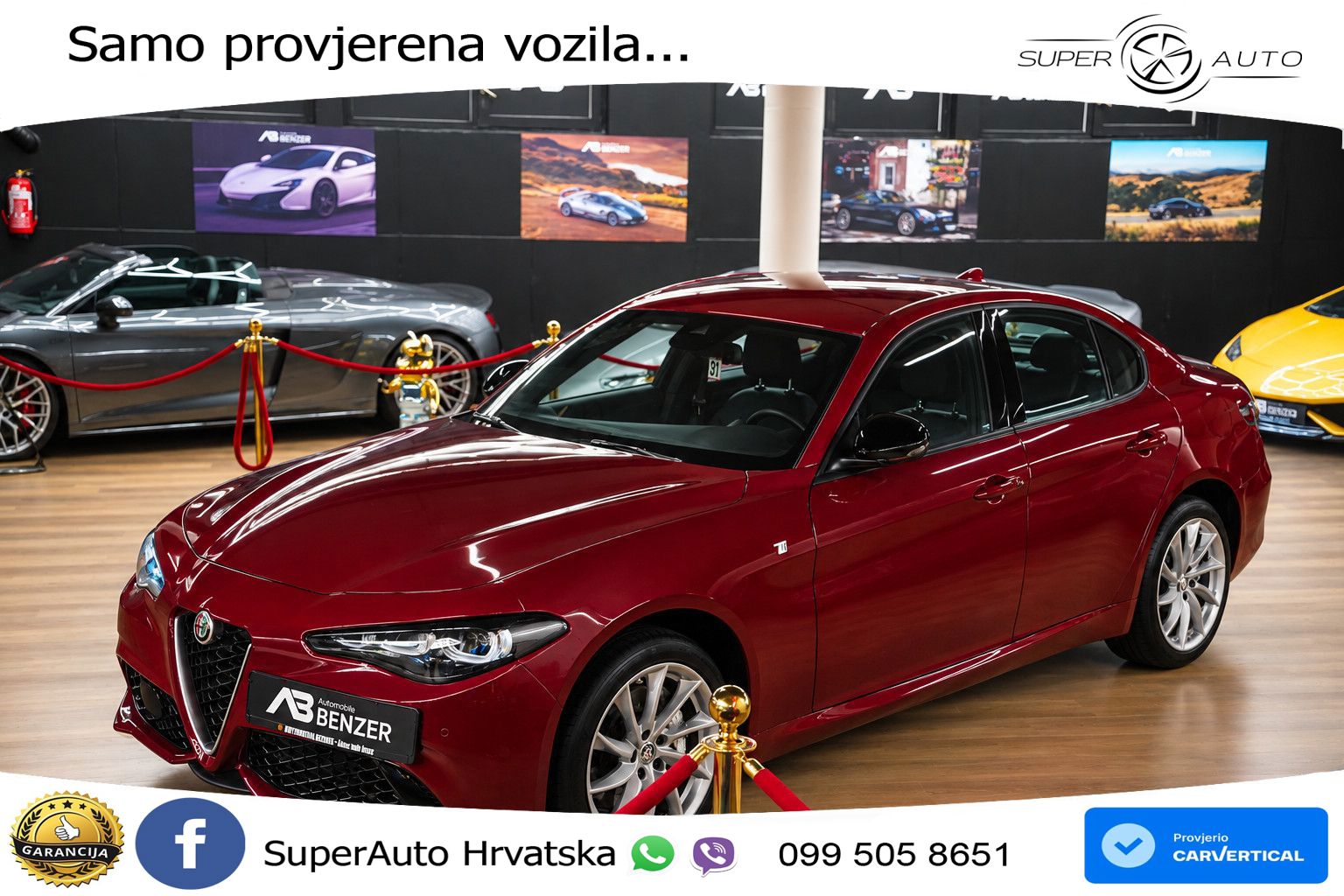 Alfa Romeo Giulia 2.0 Turbo (280 KS) Q4 Automatic MATRIX+GR SJED+KAM