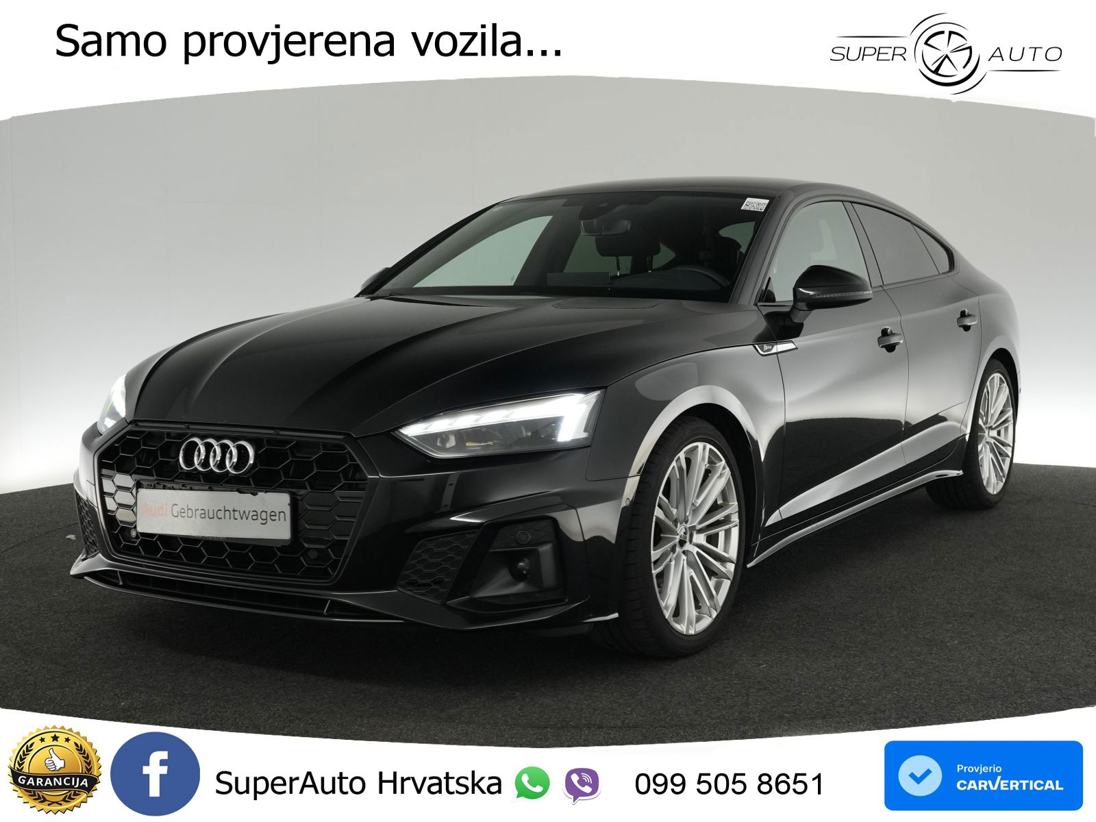 Audi A5 Sportback 40 TDI (204 KS) S tronic S line MATRIX+GR SJED+KAM