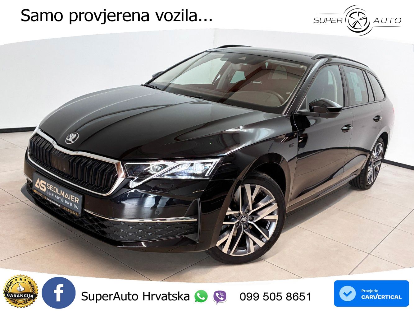 Škoda Octavia Combi 2.0 TDI (150 KS) DSG MATRIX+GR SJED+KAM
