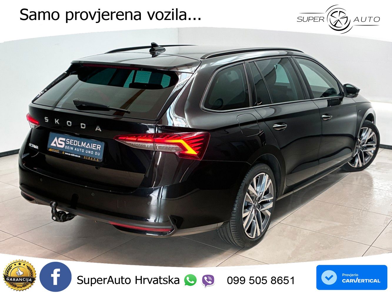 Škoda Octavia Combi 2.0 TDI (150 KS) DSG MATRIX+GR SJED+KAM