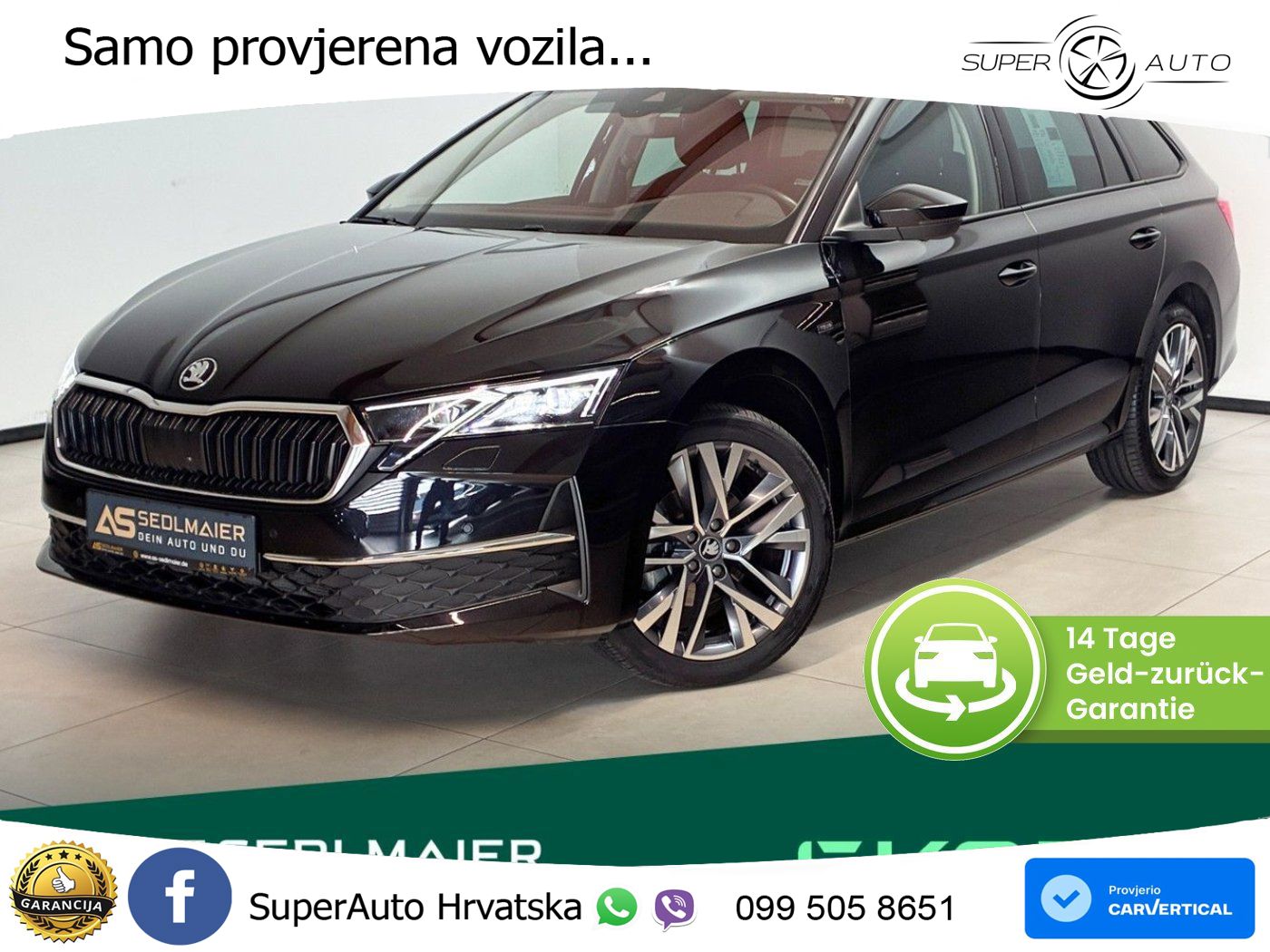 Škoda Octavia Combi 2.0 TDI (150 KS) DSG MATRIX+GR SJED+KAM