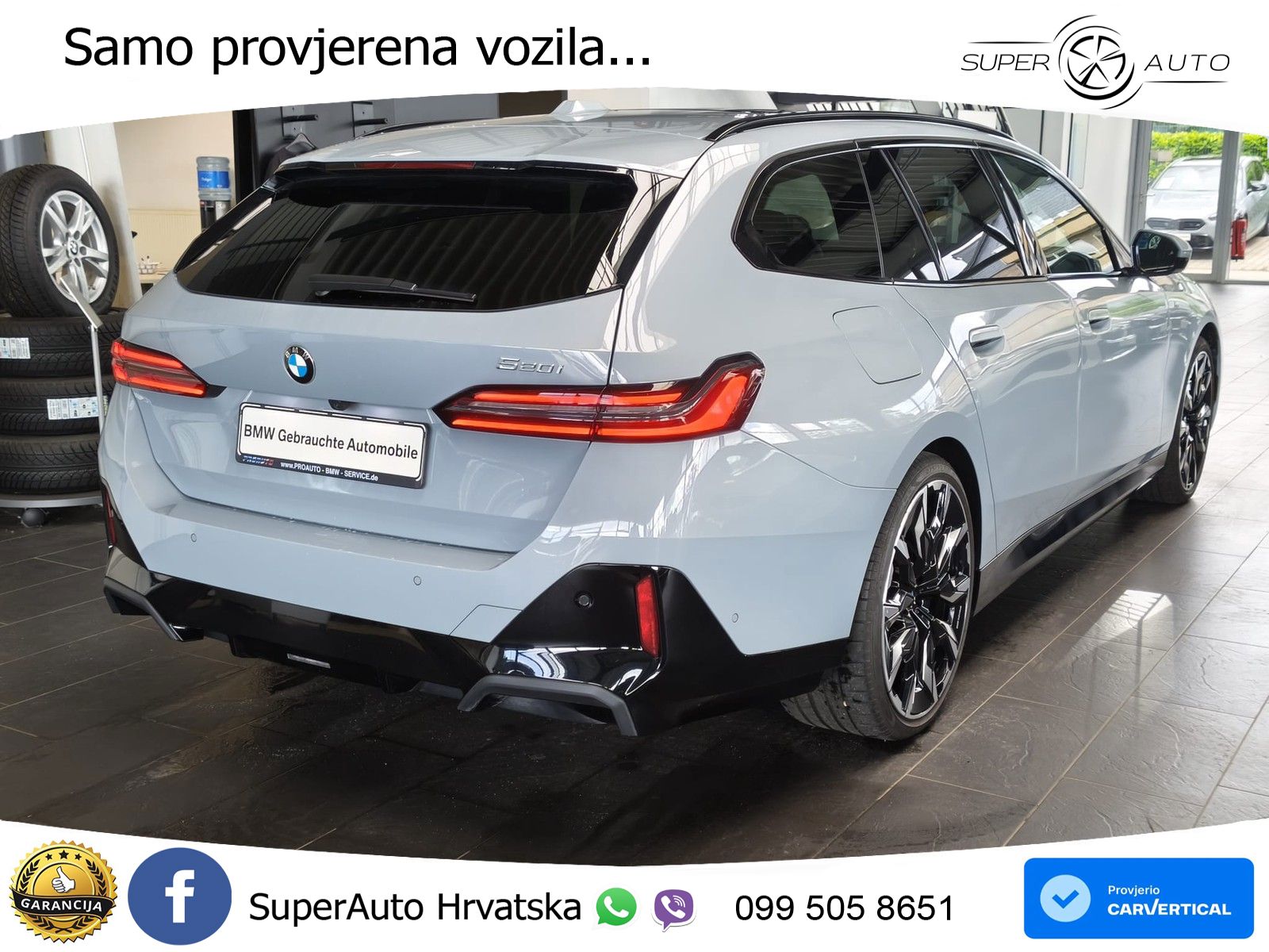 BMW 520i Touring (208 KS) Steptronic M Sport ACC+HEAD+GR SJED+360+PANO