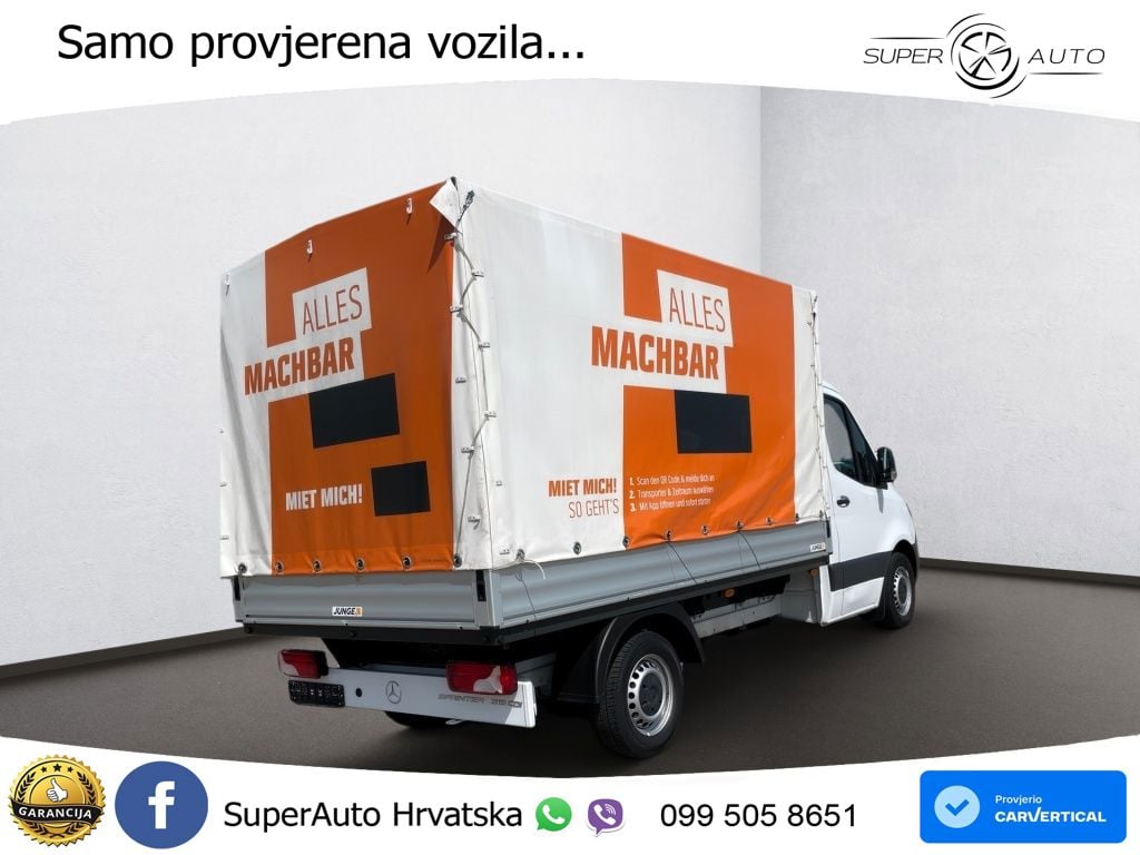 Mercedes-Benz Sprinter 315 Pritsche L2 Plane DAB*Klima 150 KS