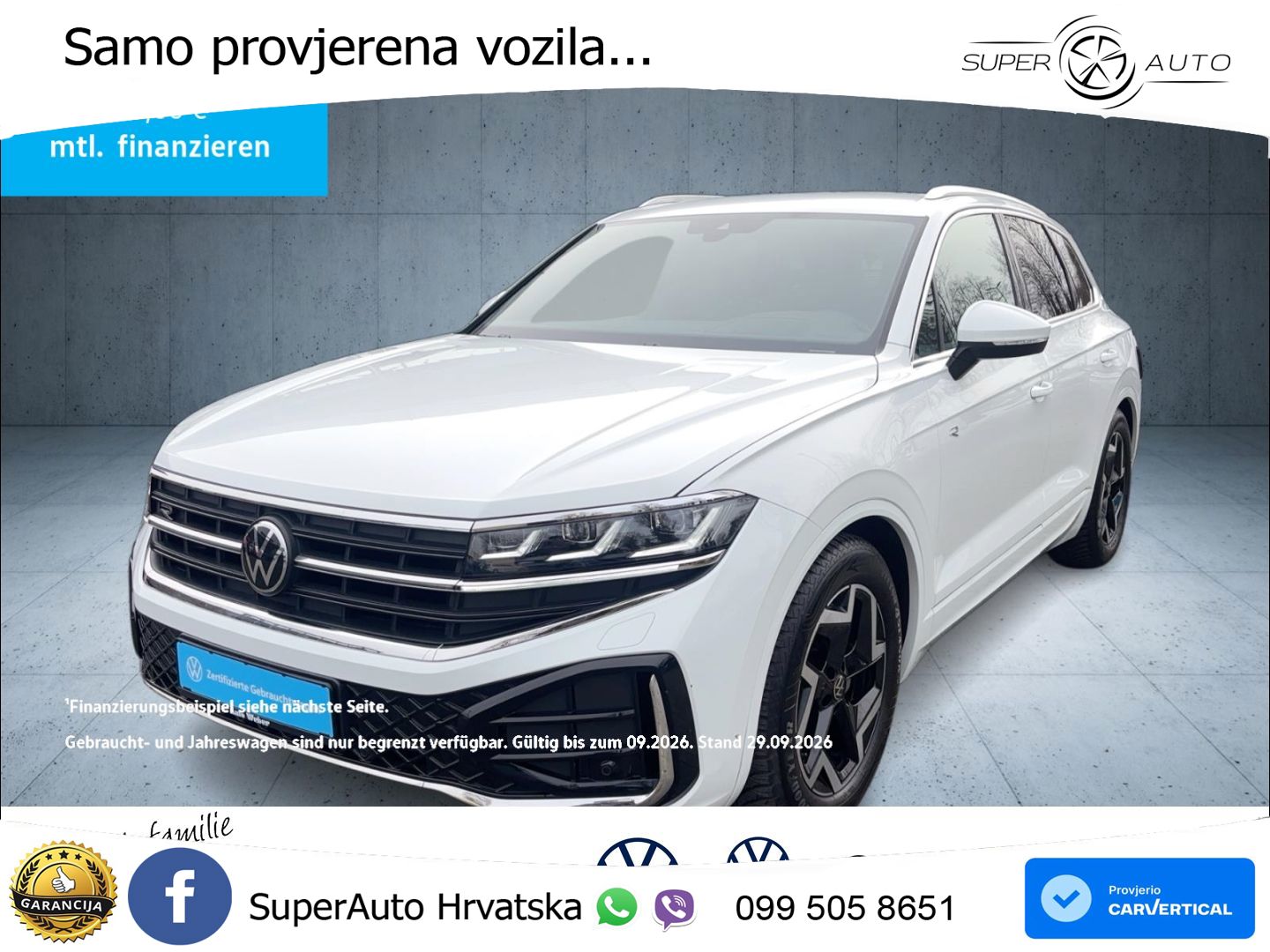 Volkswagen Touareg 3.0 V6 TDI (231 KS) 4MOTION Tiptronic ZRAČNI+ACC+4xGR SJED+KAM