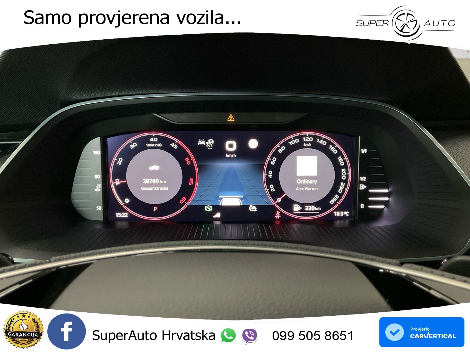 Škoda Octavia Combi 2.0 TDI (150 KS) DSG SportLine LED+GR SJED+ACC