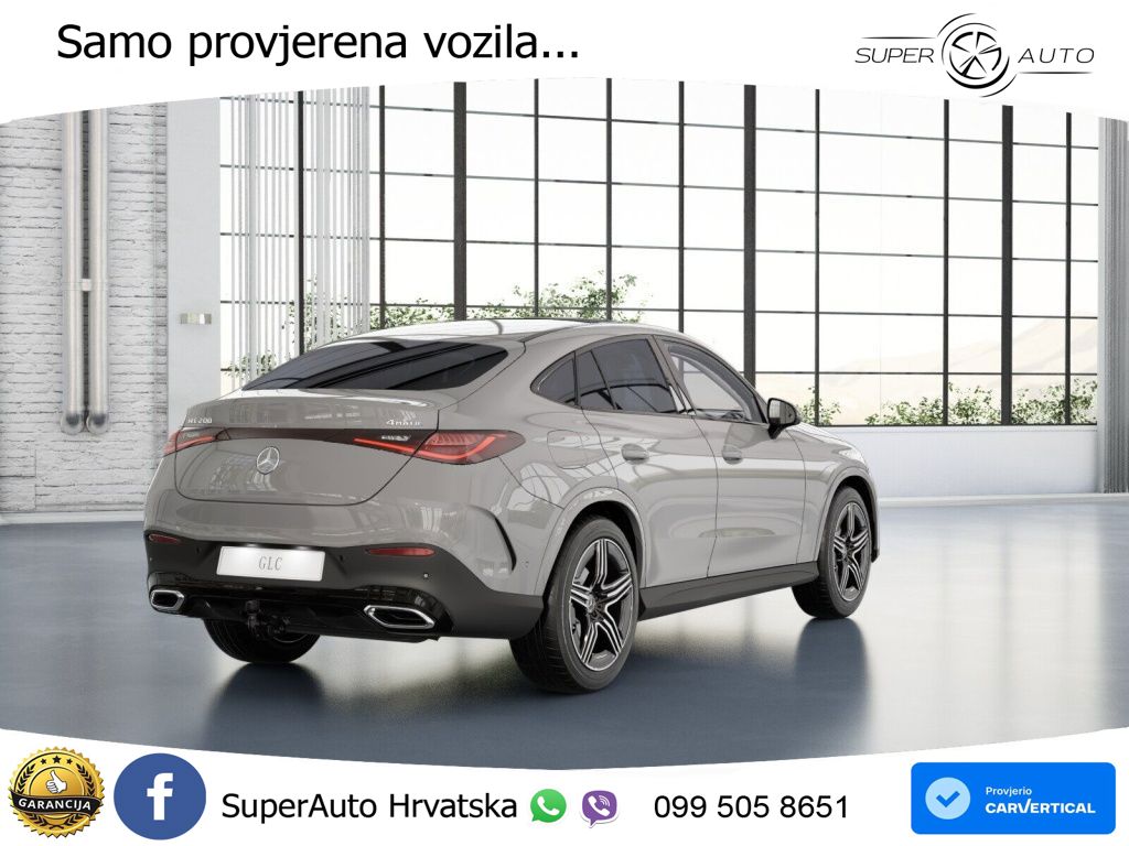 Mercedes GLC Coupe 200 (204 KS) 4MATIC 9G-TRONIC AMG ACC+GR SJED+360+PANO