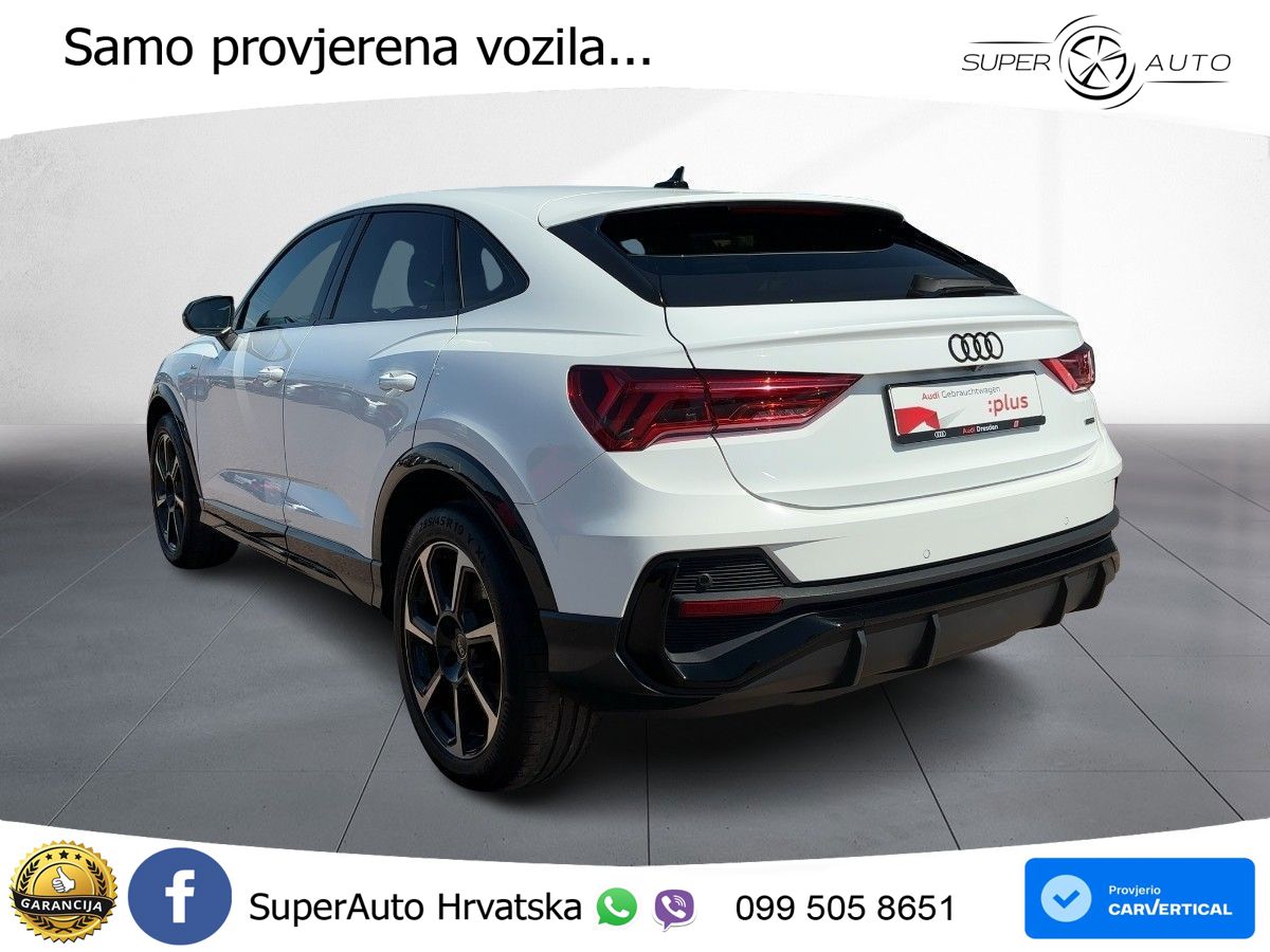 Audi Q3 Sportback 40 TDI (200 KS) quattro S tronic S line MATRIX+GR SJED+KAM