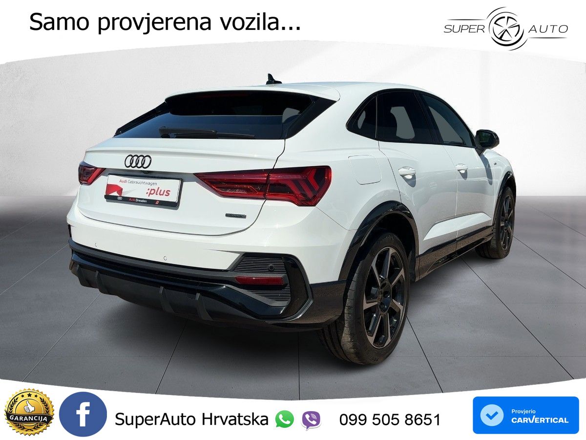 Audi Q3 Sportback 40 TDI (200 KS) quattro S tronic S line MATRIX+GR SJED+KAM