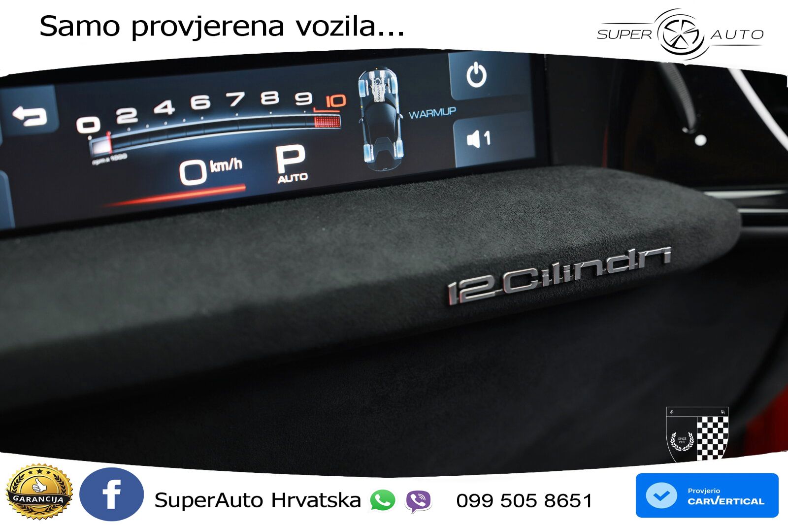 Ferrari 12Cilindri Spider 6.5 V12 (830 KS) F1 DCT LED+GR SJED+ACC