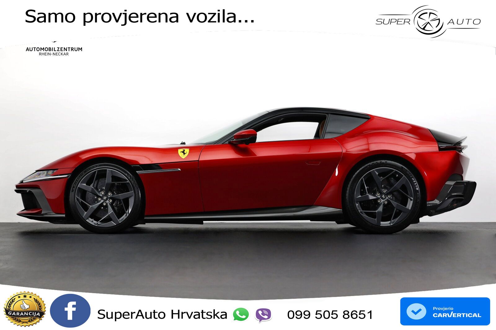 Ferrari 12Cilindri Spider 6.5 V12 (830 KS) F1 DCT LED+GR SJED+ACC