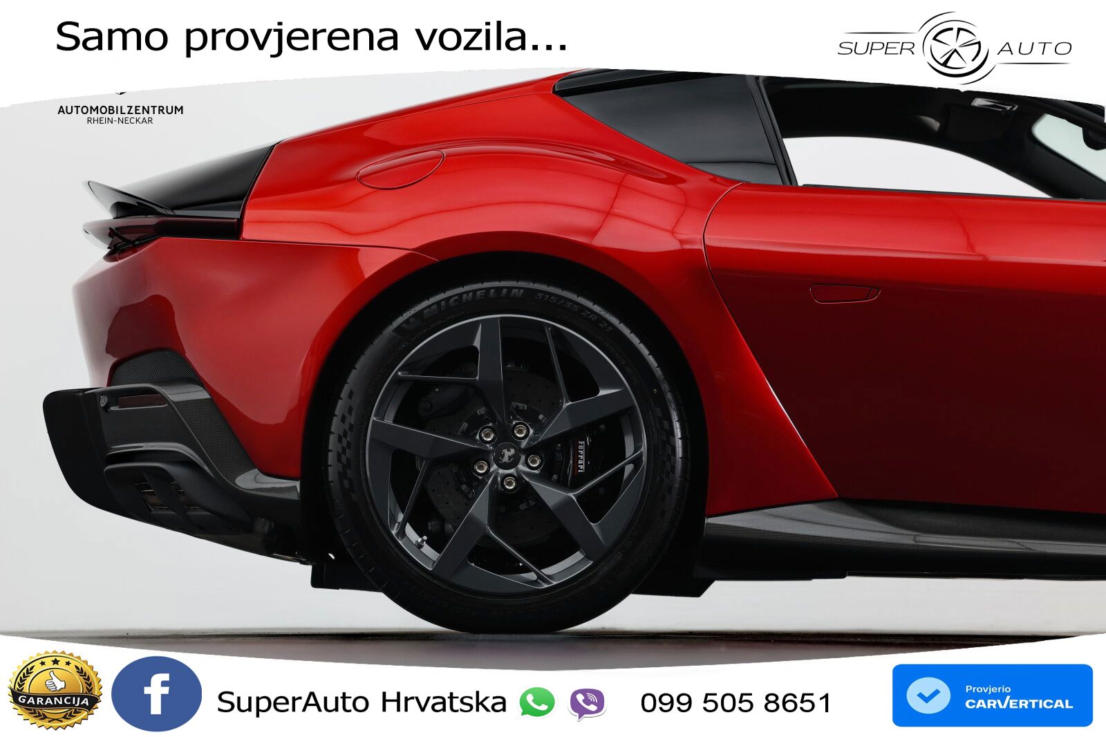 Ferrari 12Cilindri Spider 6.5 V12 (830 KS) F1 DCT LED+GR SJED+ACC