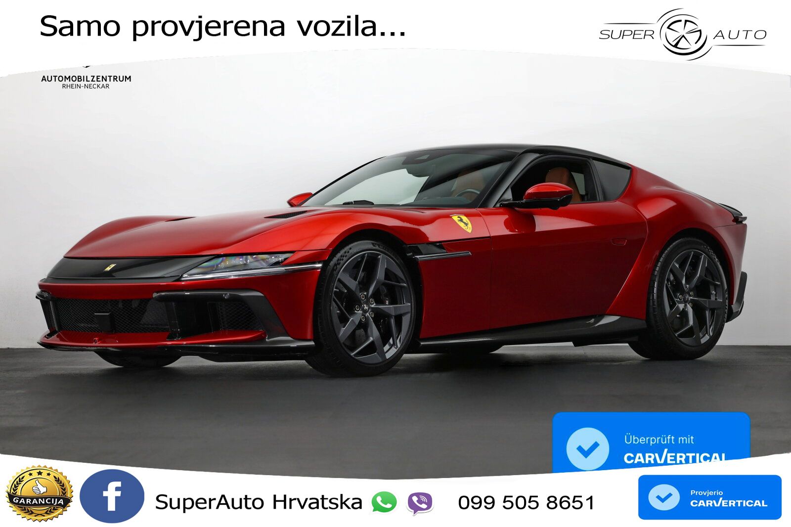 Ferrari 12Cilindri Spider 6.5 V12 (830 KS) F1 DCT LED+GR SJED+ACC