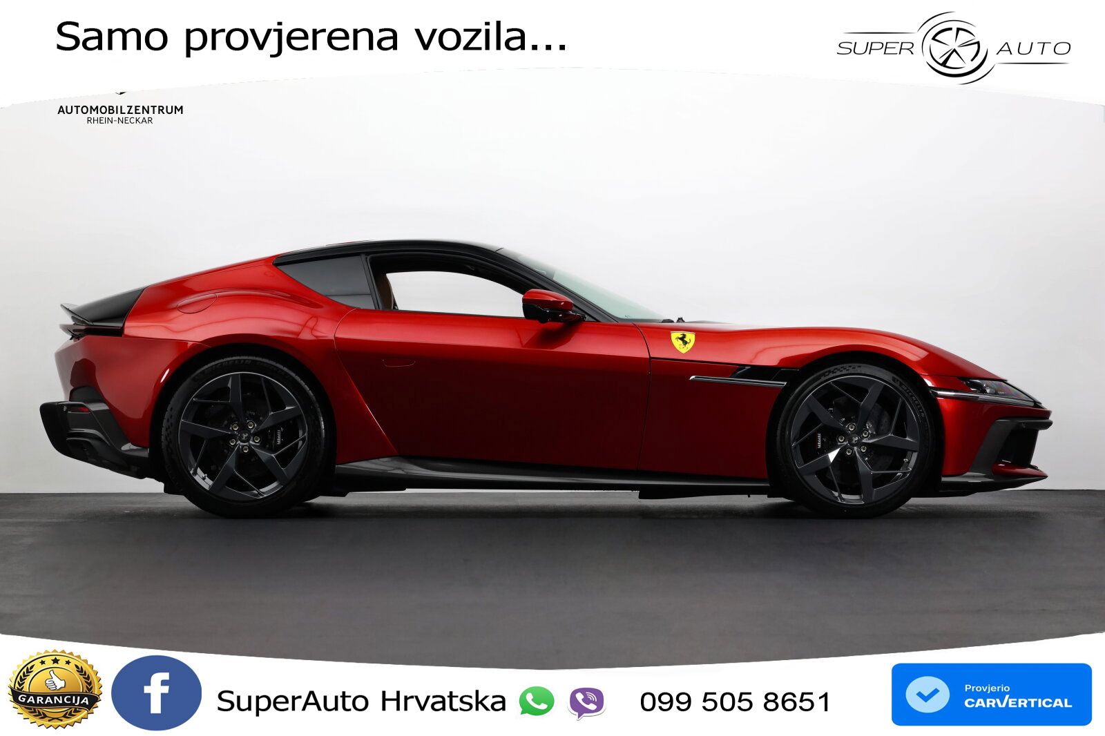 Ferrari 12Cilindri Spider 6.5 V12 (830 KS) F1 DCT LED+GR SJED+ACC