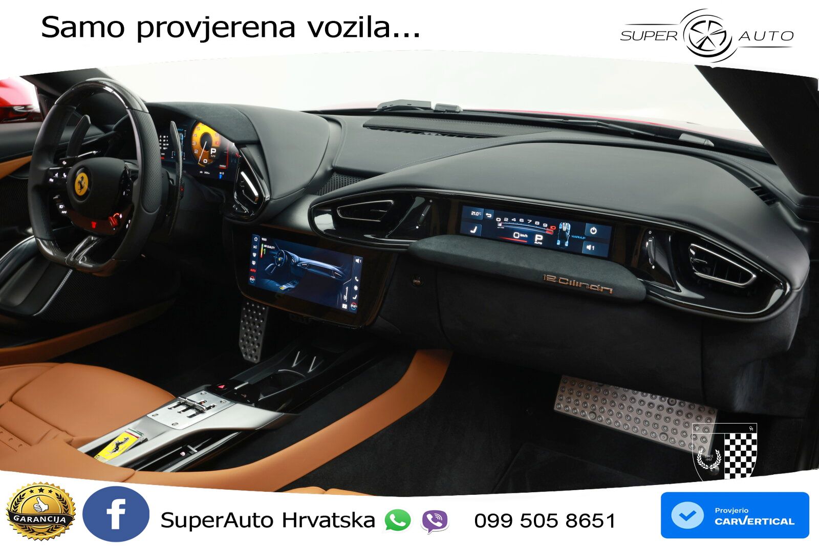 Ferrari 12Cilindri Spider 6.5 V12 (830 KS) F1 DCT LED+GR SJED+ACC