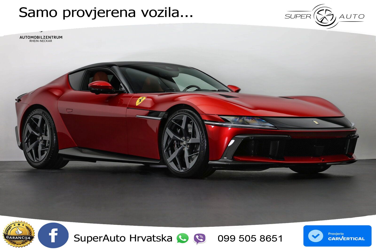 Ferrari 12Cilindri Spider 6.5 V12 (830 KS) F1 DCT LED+GR SJED+ACC