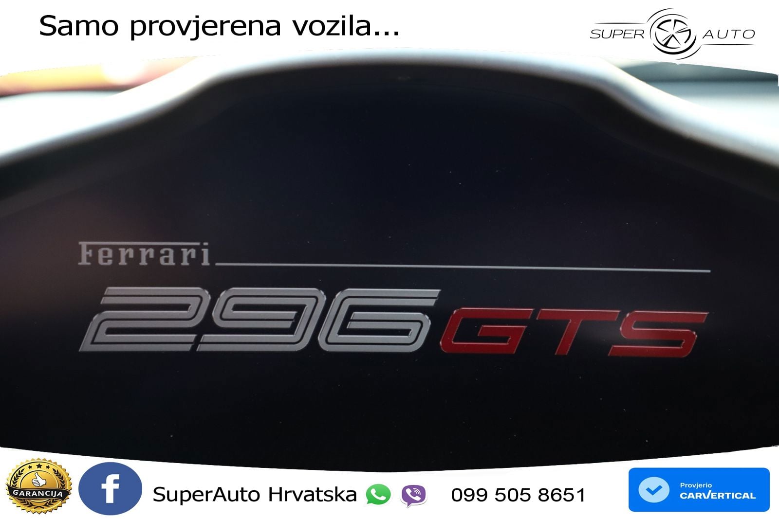 Ferrari 296 GTS 3.0 V6 (830 KS) F1 DCT