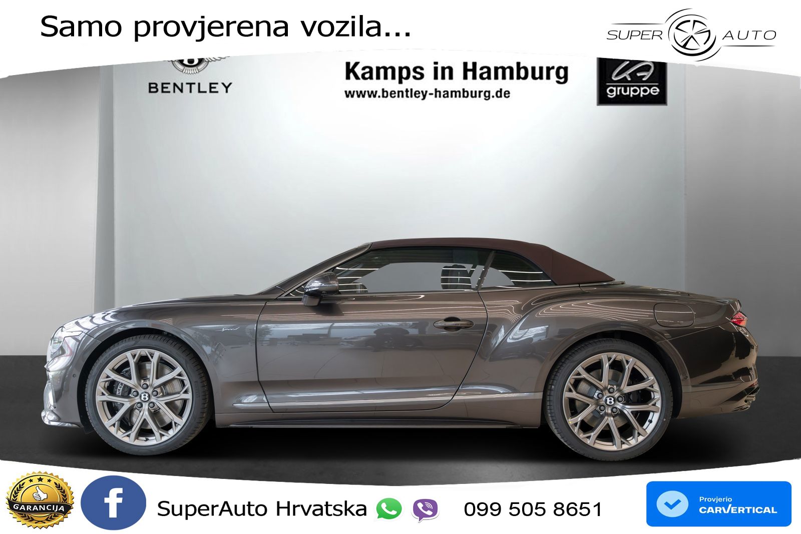 Bentley Continental GTC IV 4.0 V8 TFSi (782 KS) AWD DCT LED+GR SJED+ACC