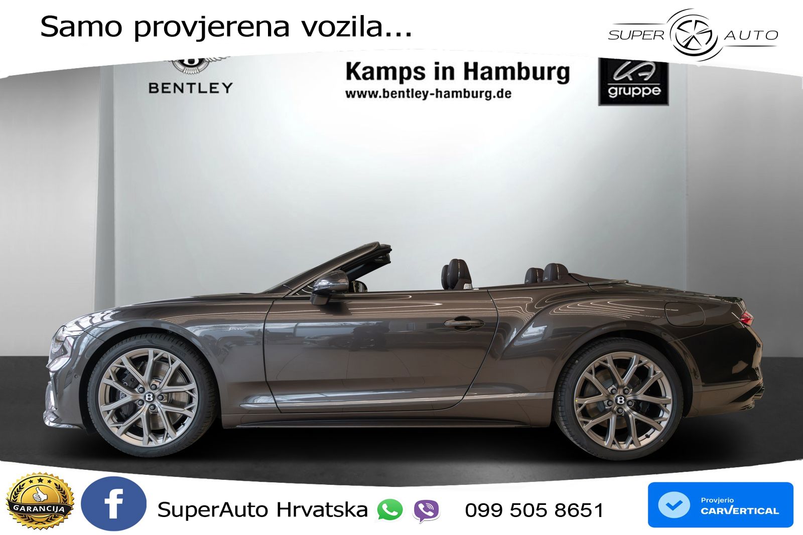 Bentley Continental GTC IV 4.0 V8 TFSi (782 KS) AWD DCT LED+GR SJED+ACC
