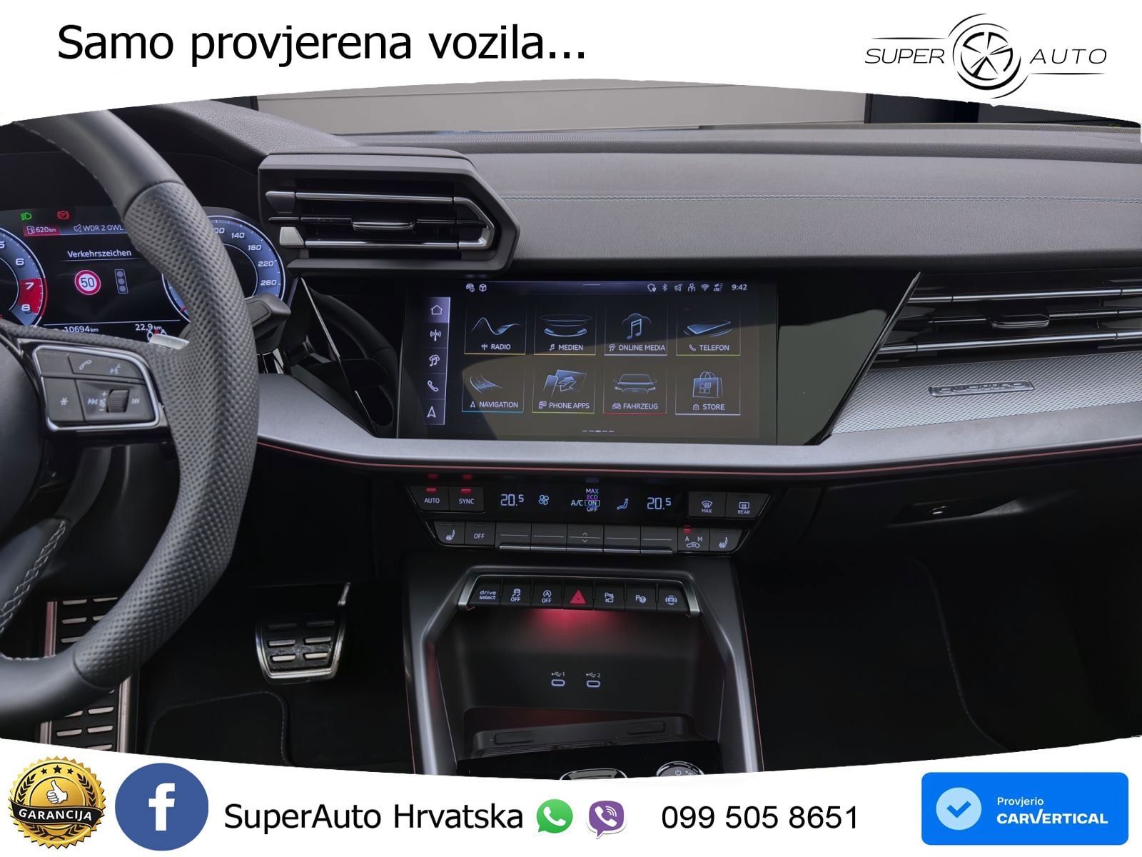 Audi S3 2.0 TFSI (333 KS) quattro S tronic MATRIX+GR SJED+KAM
