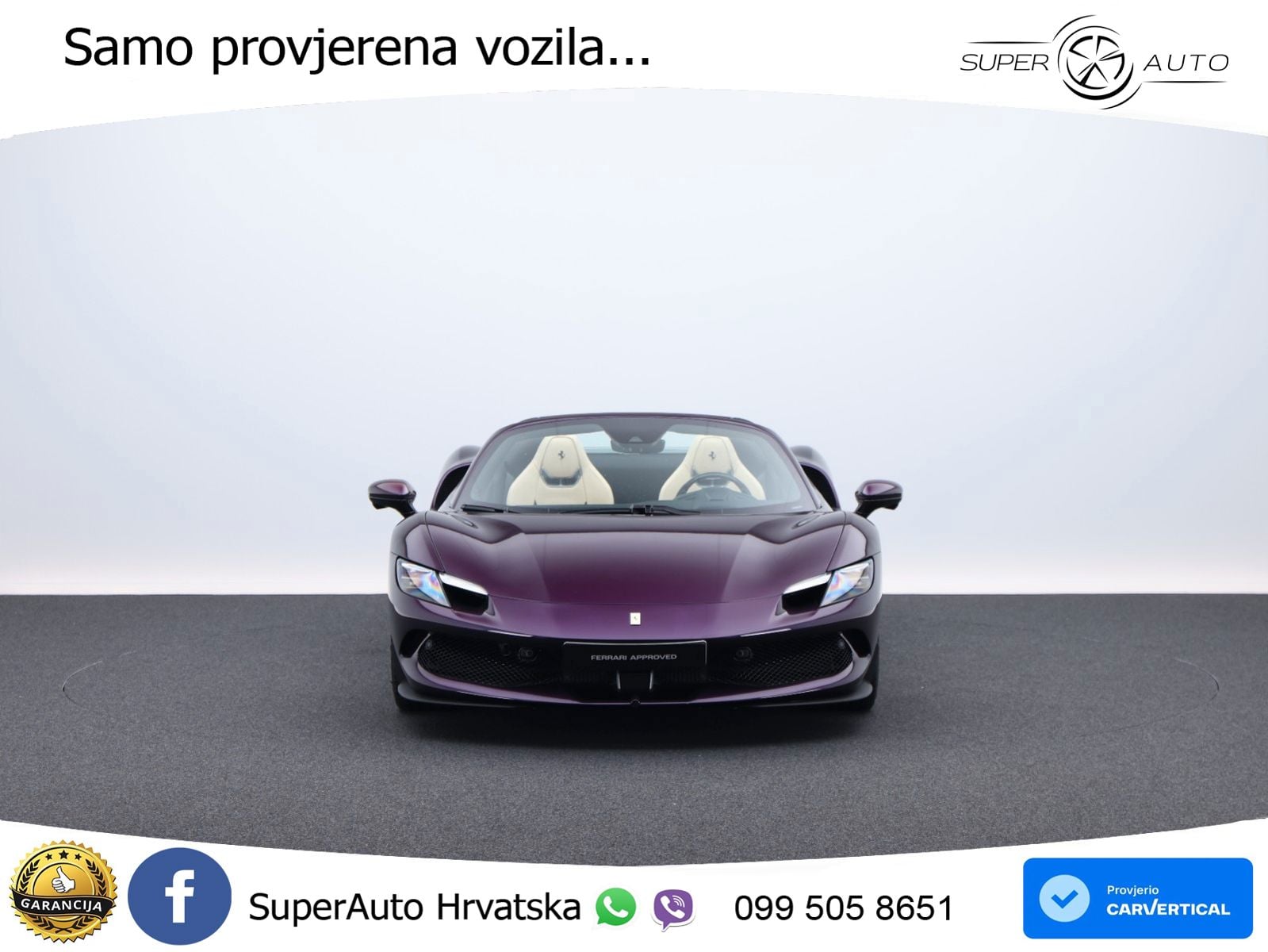 Ferrari 296 GTS 3.0 V6 (830 KS) F1 DCT ZRAČNI+ACC+GR SJED+KAM