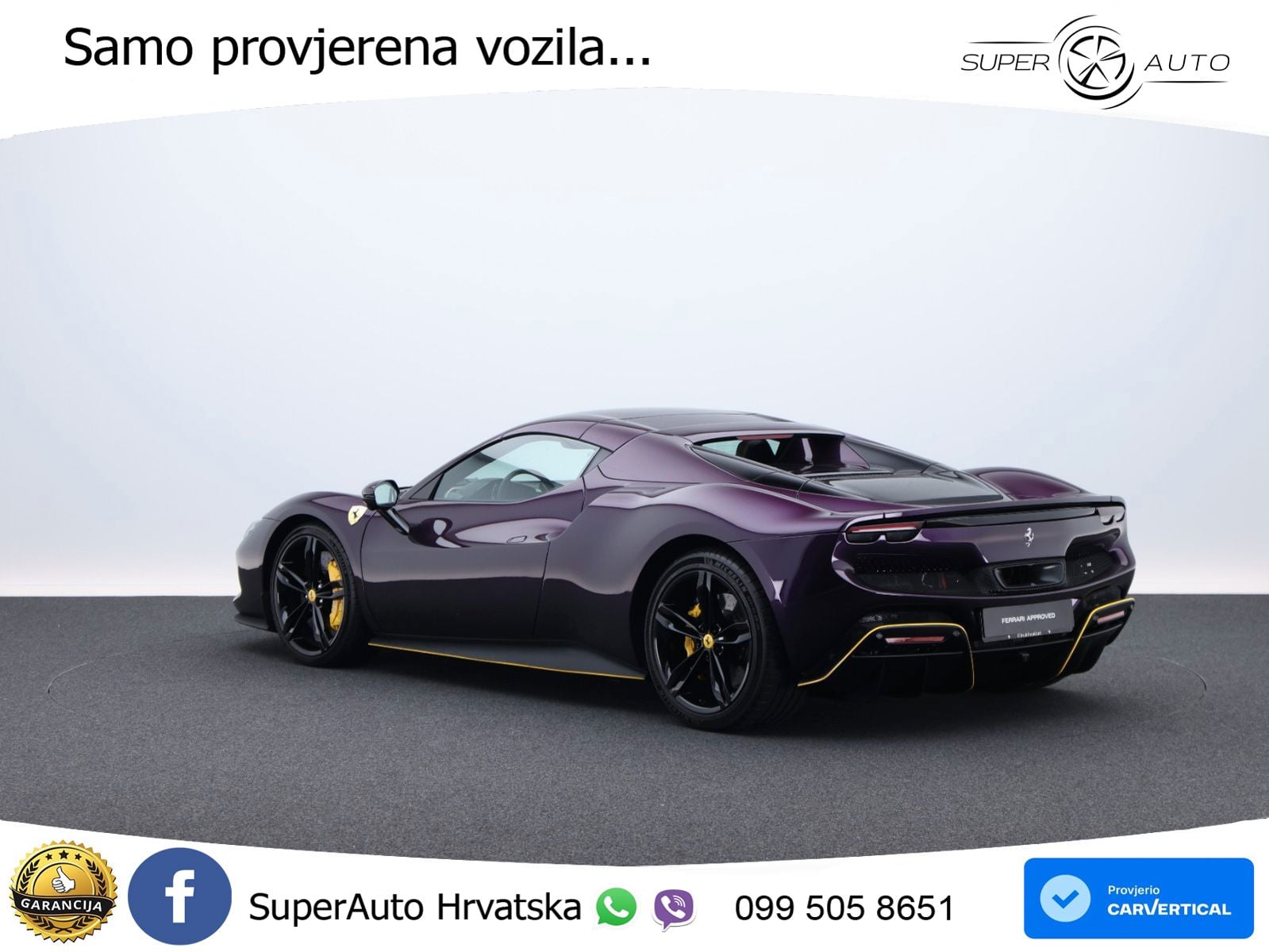 Ferrari 296 GTS 3.0 V6 (830 KS) F1 DCT ZRAČNI+ACC+GR SJED+KAM